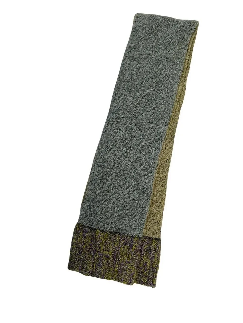 McKernan Merino Wool Cashmere Color‎ Block Scarf Blue Beige Purple Ireland